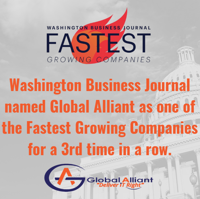 Global Alliant Named One of the Washington Business Journal’s Fastest Growing Companies!