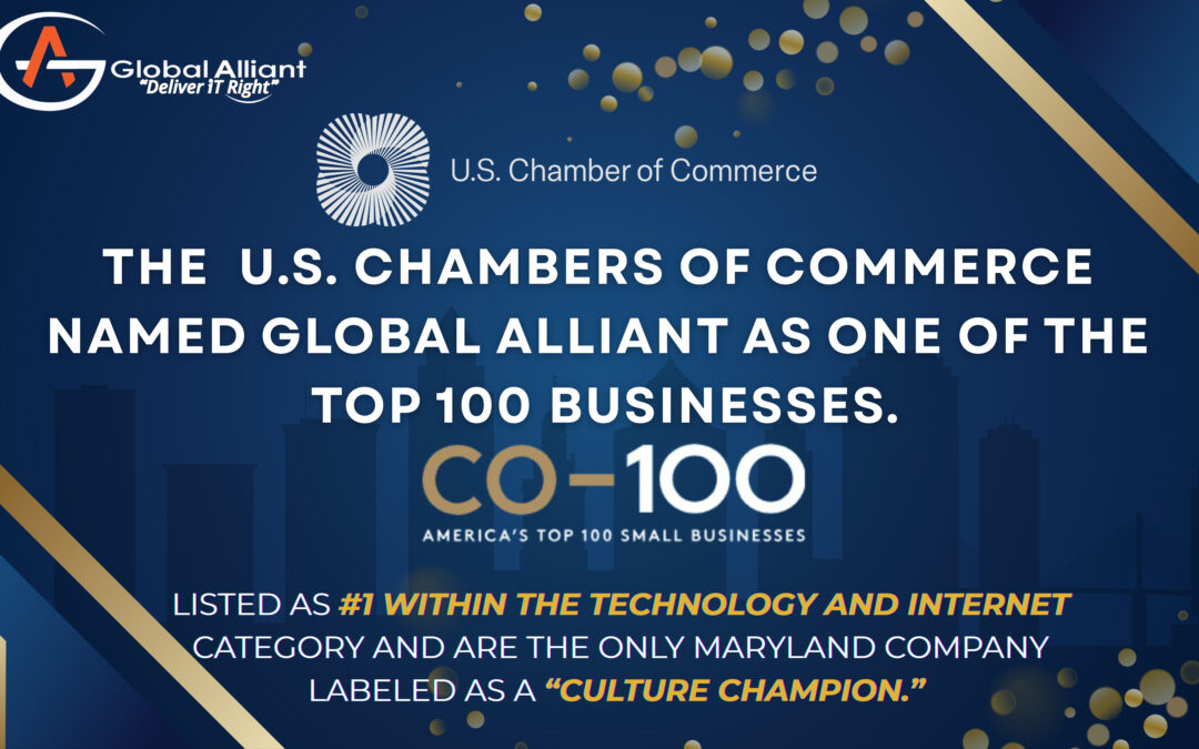 The U.S. Chambers of Commerce Named Global Alliant as One of America’s Top 100 Small Businesses