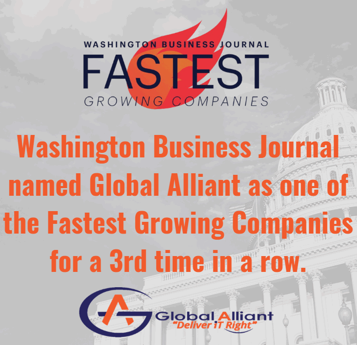 Global Alliant Named One of the Washington Business Journal’s Fastest Growing Companies!
